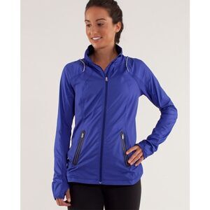 Lululemon Run: Nothin' But Run Jacket Pigment Blue size 10